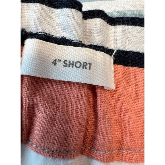 LOFT Outlet Linen Blend Striped Shorts, NWOT Size 4 - Picture 8 of 9